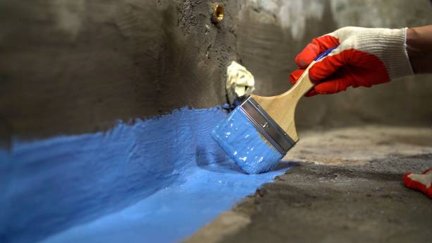 Commercial Wet Basement Repair project at a Hamel, MN business property by SJ Waterproofing Pros